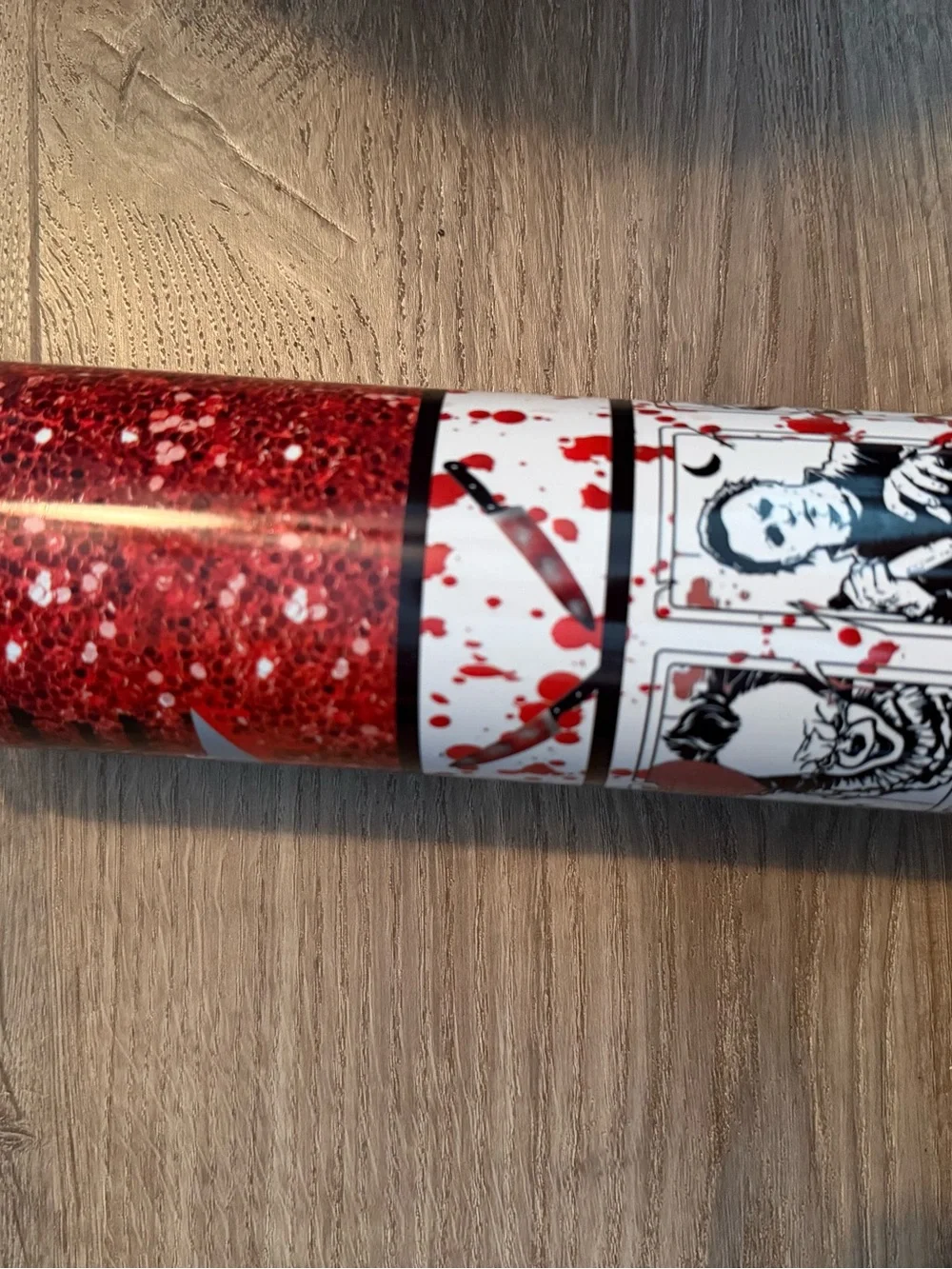 Red Glitter Horror Party Popper - Home Party Supplies